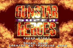 Gunstar Super Heroes: Title
